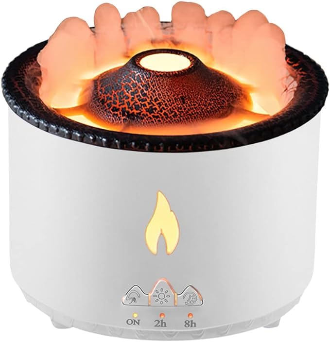 Volcano flame humidifier