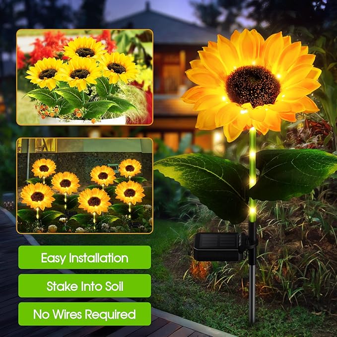 Solar Sunflower Light 1 Piece high brightness light