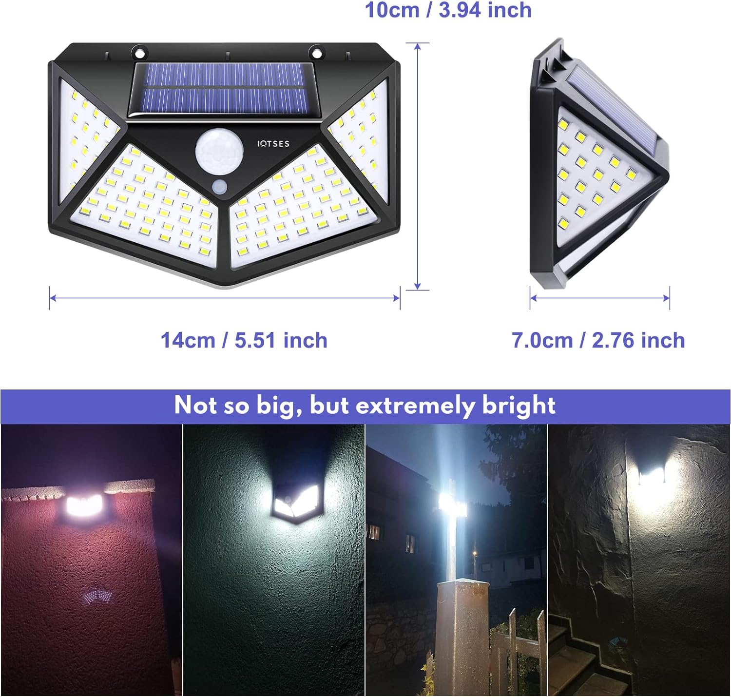 100 LED Solar Motion Sensor Light