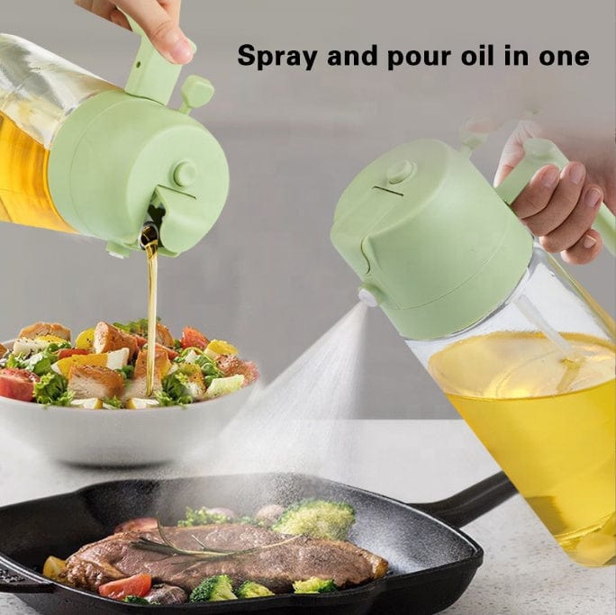 2 In 1 Olive Oil Dispenser & Oil Sprayer